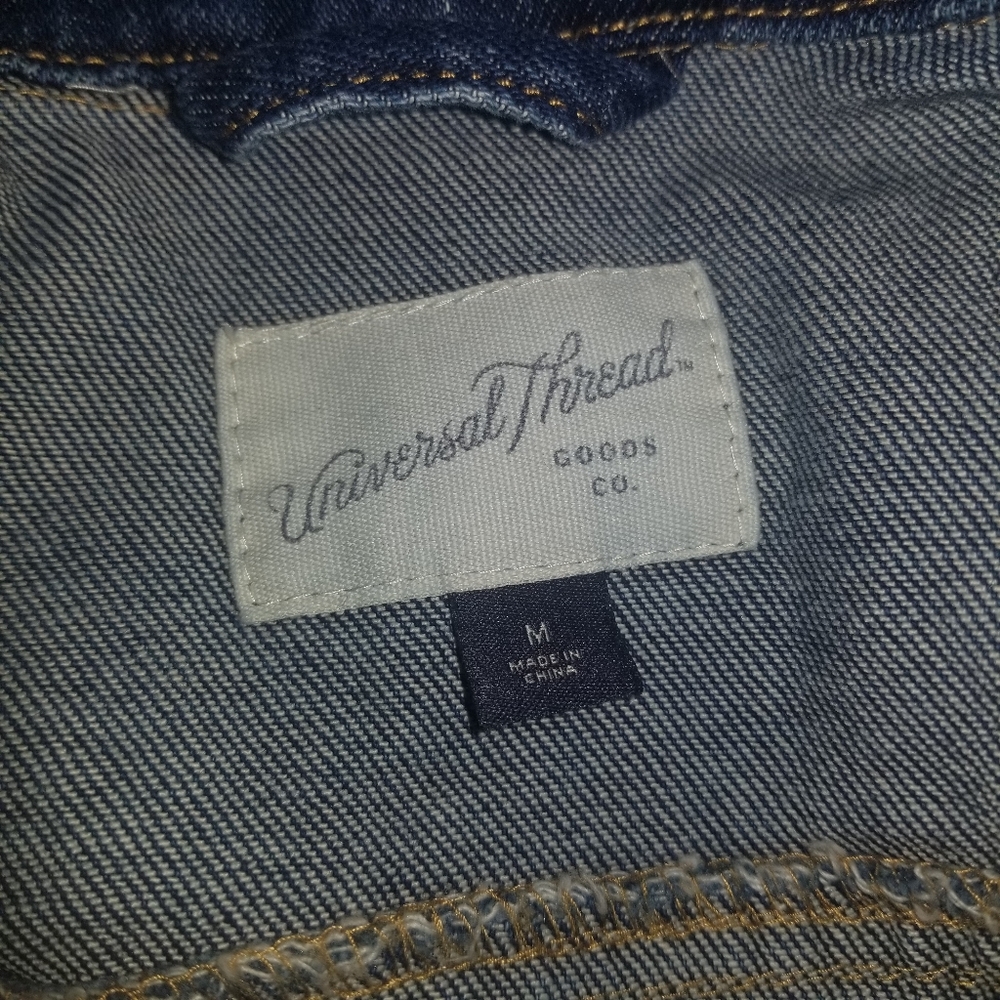Universal Thread Destressed Denim Jacket - image 6